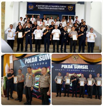 Perkuat Sinergi Lawan Narkotika, Polda Sumsel Terima Penghargaan dari Kementerian Keuangan