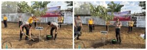 Kapolda NTB Bersama Forkopimda Tanam Pohon di Lanud ZAM, Perkuat Gerakan Green Policing
