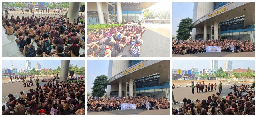 Tanamkan Disiplin dan Cegah Perundungan Sejak Dini, Polres Metro Tangerang Kota Terima Kunjungan 237 Siswa SD Negeri Sukasari 3