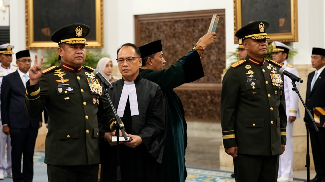 Prabowo Lantik Jenderal Tandyo Budi Revita Jadi KSAD, Maruli Simanjuntak Beralih ke Jabatan Wakil Panglima TNI