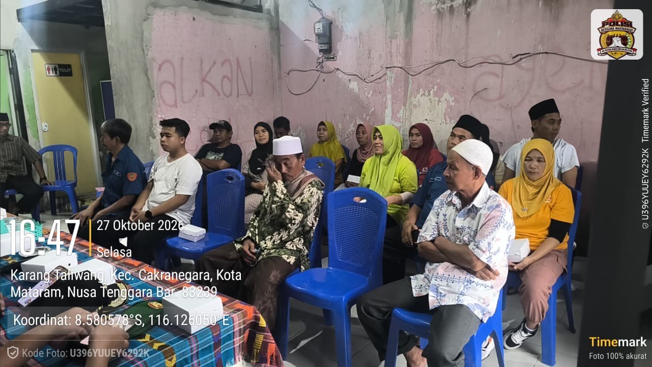 Pasca Operasi Sarang Narkoba, Polda NTB Gandeng Pemkot dan BNNK Bina Warga Karang Bagu