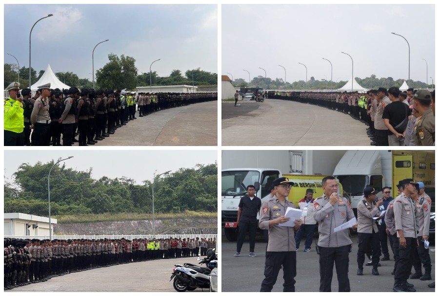 200 Personel Gabungan Amankan Pertandingan Sepak Bola di Banten International Stadium