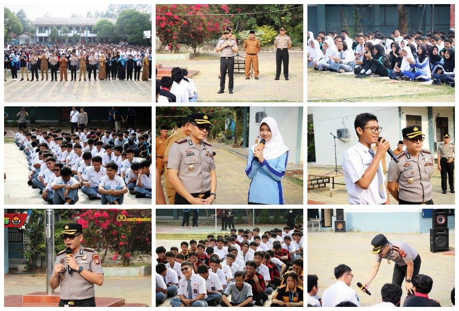 Kapolres Metro Tangerang Kota Sapa 500 Pelajar SMKN 4, Ajak Jauhi Narkoba dan Raih Masa Depan Gemilang