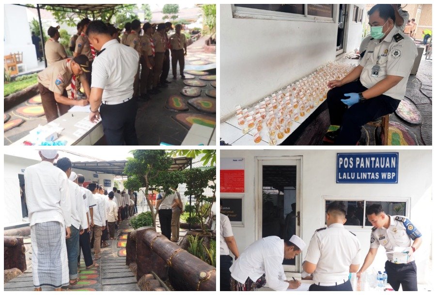 WUJUDKAN LAPAS BERSIH DARI NARKOBA, LAPAS PEMUDA TANGERANG LAKSANAKAN TES URINE TERHADAP 185 WBP