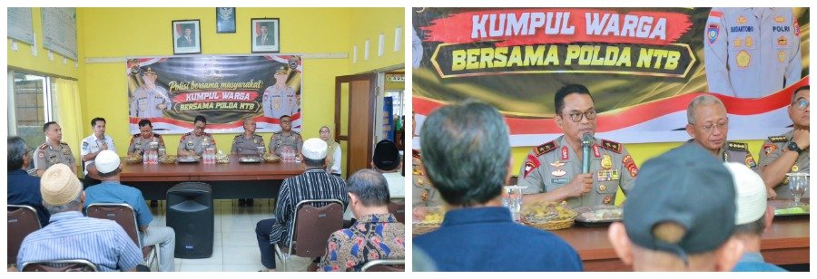 Kapolda NTB Turun Langsung Temui Warga Tanjung Karang Permai, Serap Aspirasi dan Perkuat Kamtibmas