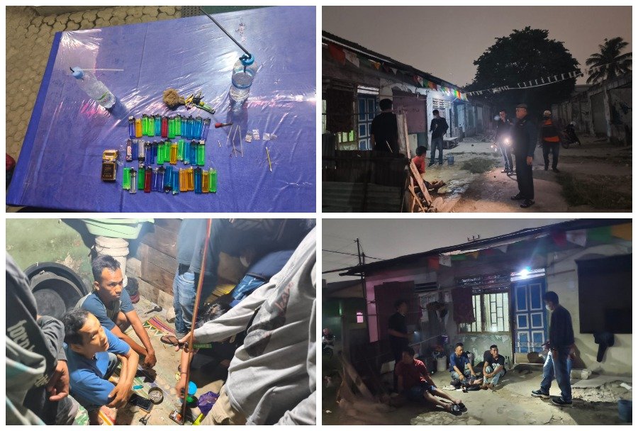 Darurat Narkoba Plaju: Polisi Gerebek Sarang Sabu, Emak-Emak Ikut Diamankan