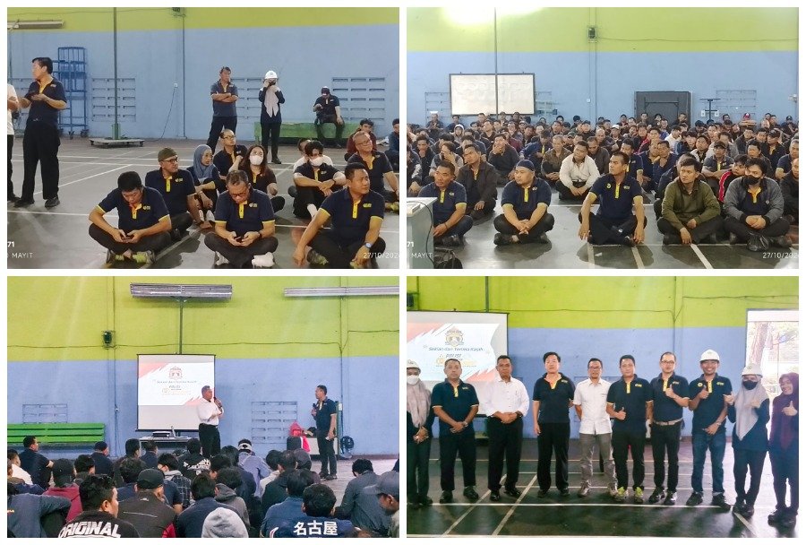 HSE Talk di GOR Jembo, Polres Tangerang Kota Ingatkan Bahaya Judi Online dan Pinjaman Daring bagi Pekerja