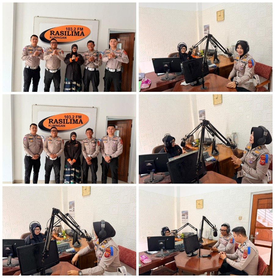 Polres Kuningan Gencarkan Edukasi Tertib Berlalu Lintas Melalui Talkshow Radio dalam Operasi Patuh Lodaya 2026