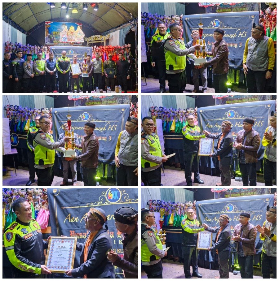 Meriahkan Lomba Satkamling 2026, Polres Kuningan Gelar Wayang Golek “PAK 3” di Darma