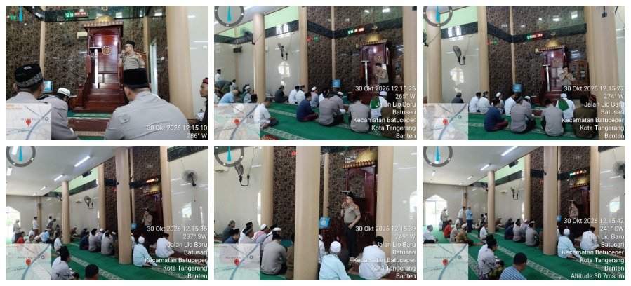 Sambangi Tokoh Agama di Batusari, Kapolsek Batuceper Ajak Warga Perkuat Keamanan Lingkungan
