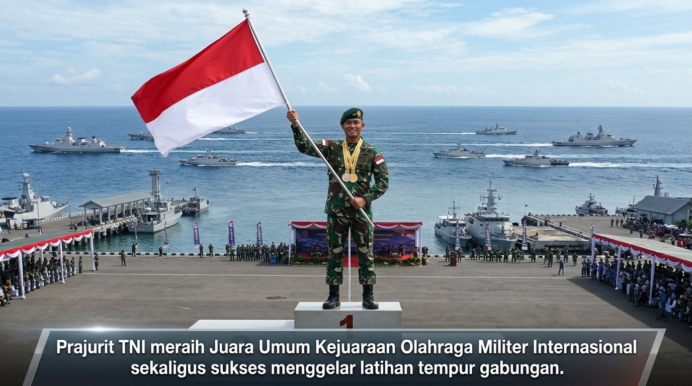 Prestasi Gemilang TNI di Kancah Dunia: Kontingen Olahraga Militer Indonesia Raih Gelar Juara Umum dan Perkuat Latihan Bersama Alutsista