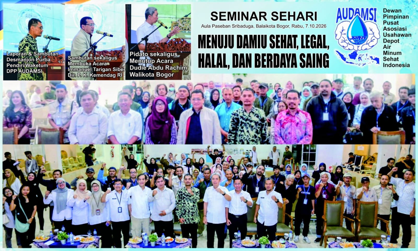 Direktur Pemberdayaan Konsumen Kemendag Bersama Walikota Bogor Hadir dalam Seminar AUDAMSI