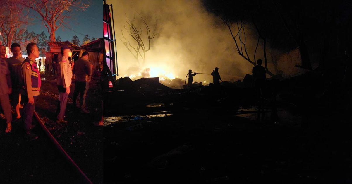Kebakaran Hanguskan 10 Lapak di Jatiuwung Tangerang, Diduga Berawal dari Pembakaran Sampah