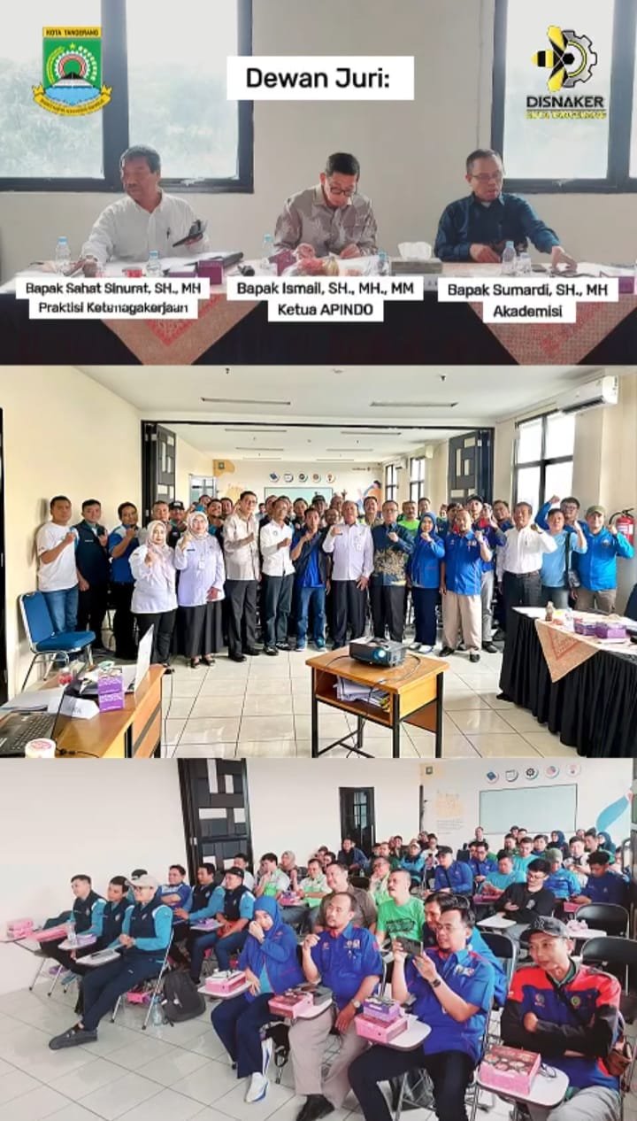 Disnaker Kota Tangerang Anugerahkan Penghargaan Tata Kelola SP/SB 2026, PUK Gandum Mas Kencana Raih Juara Pertama